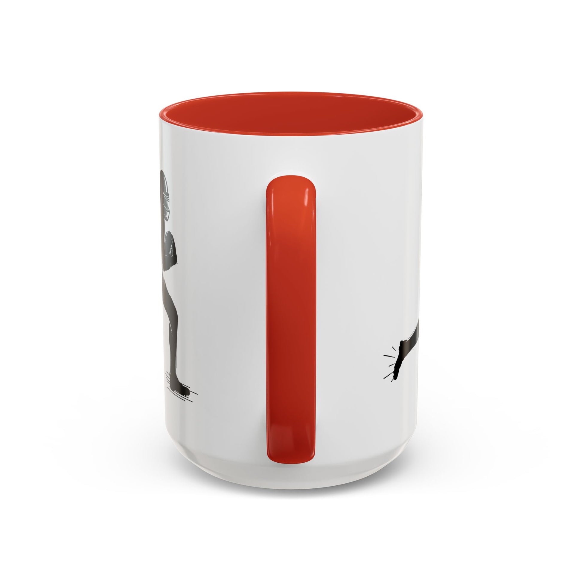 Football Player Themed Accent Coffee Mug, Sports Fan Gift, Unique Mug for Athletes, Coffee Lover, Game Day Essential - TRV