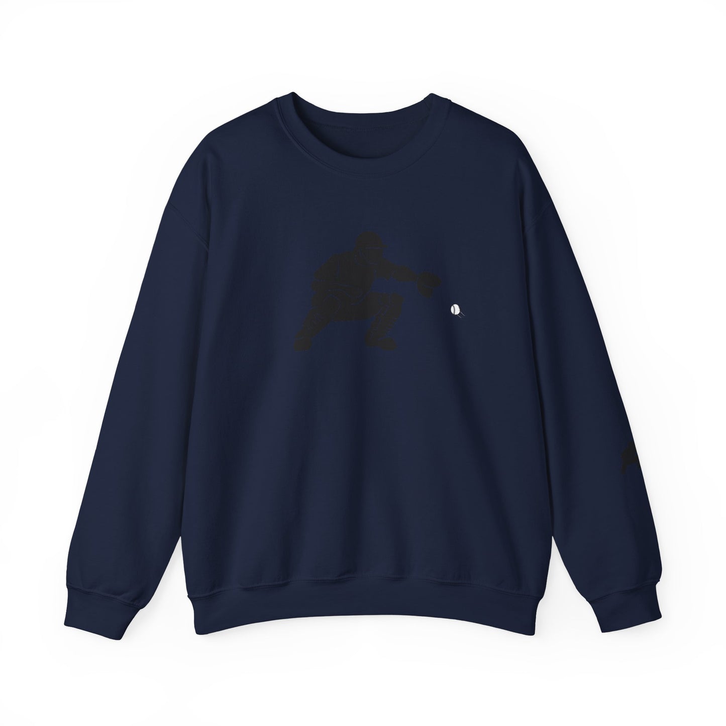 Baseball Catcher Crewneck Sweatshirt | Unisex Sports Apparel | Perfect for Game Days, Gifts, and Casual Wear | Baseball Lover's Gift - TRV