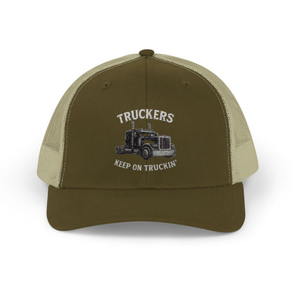 Truck Driver Snapback Cap, Mesh Trucker Hat, Cool Casual Hat, Perfect Gift for Drivers, Trucking Enthusiasts, Outdoor Style - TRV