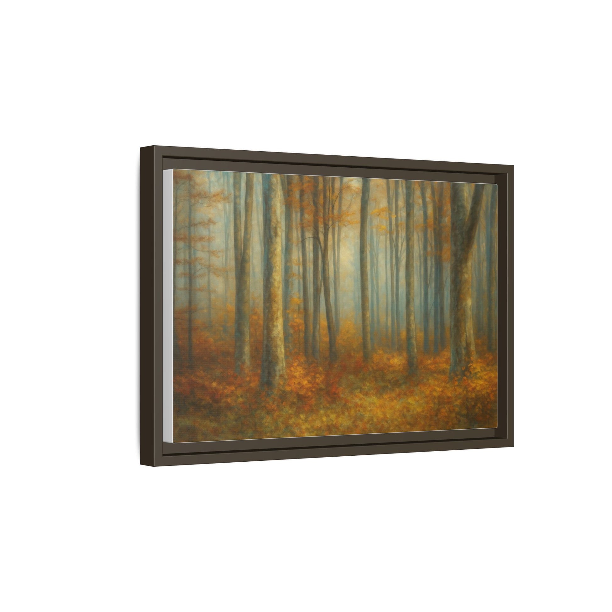 Autumn Forest Canvas Art, Framed Wall Decor, Rustic Home Decor, Nature Artwork, Gift for Nature Lovers - TRV