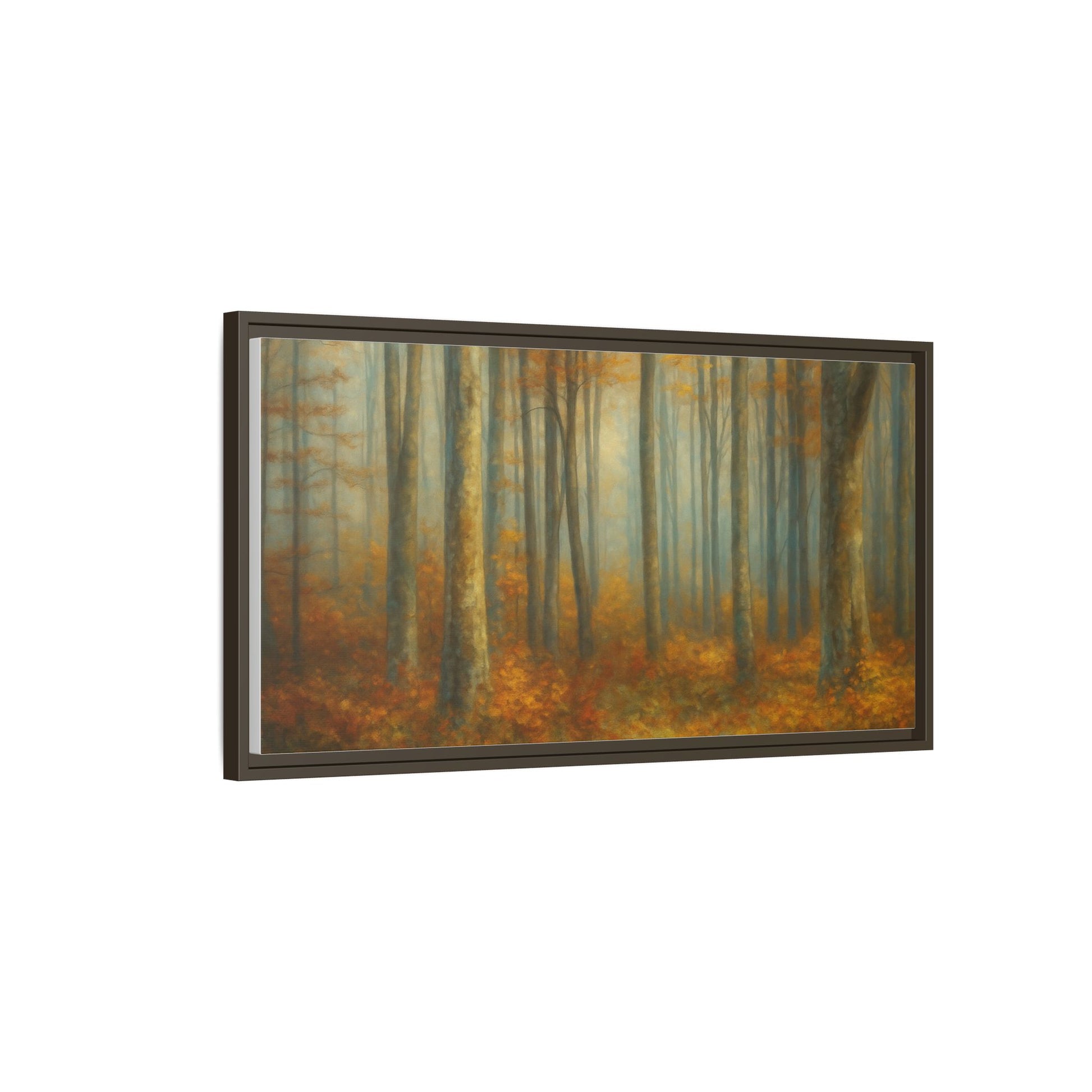 Autumn Forest Canvas Art, Framed Wall Decor, Rustic Home Decor, Nature Artwork, Gift for Nature Lovers - TRV