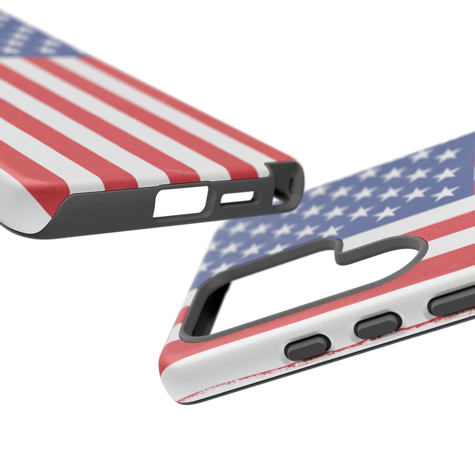 Patriotic Phone Case - Tough Cases for Veterans, USA Lovers, Independence Day, Memorial Day, Flag Design - TRV