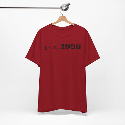 Vintage Est. 1998 Tee - Retro Unisex Shirt for Birthdays, Gifts, Everyday Wear, Casual Style, Nostalgia - TRV