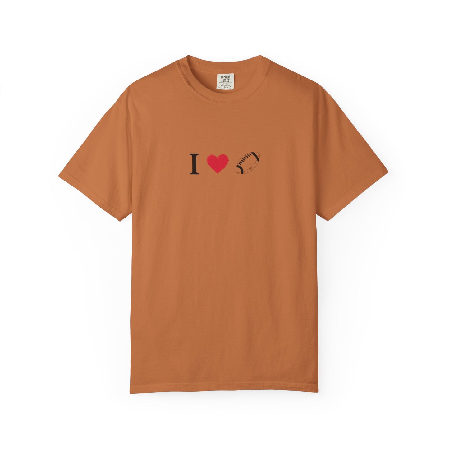 I Love Football T-Shirt - Unisex Cotton Tee, Fun Gift for Friends, Casual Style, Birthday Present, Summer Apparel - TRV