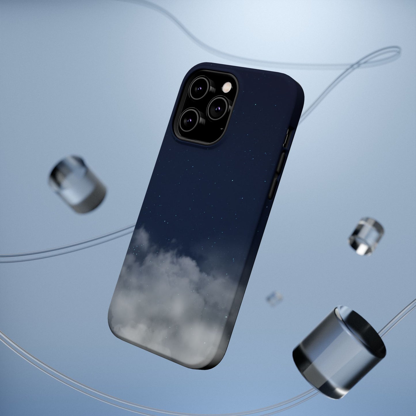 Night Sky Magnetic Impact-Resistant Phone Case — Foggy Cloud Design