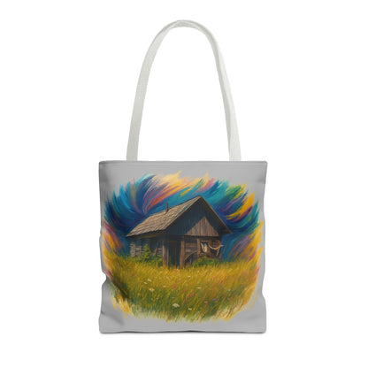 Rustic Charm Tote Bag | Boho Bag | Eco-Friendly Custom Design | Nature Lover Gift | Canvas Purse | Casual Carryall - TRV