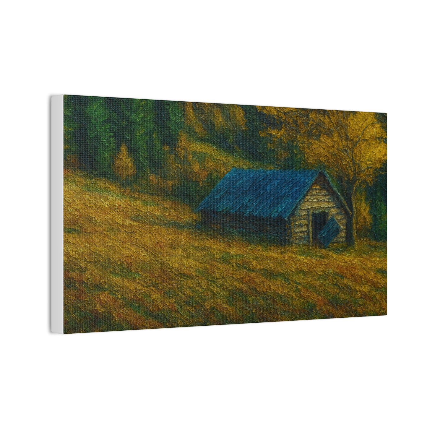 Rustic Canvas Wall Art, Nature Landscape Painting, Autumn Decor, Farmhouse Wall Art, Cozy Home Decoration - TRV