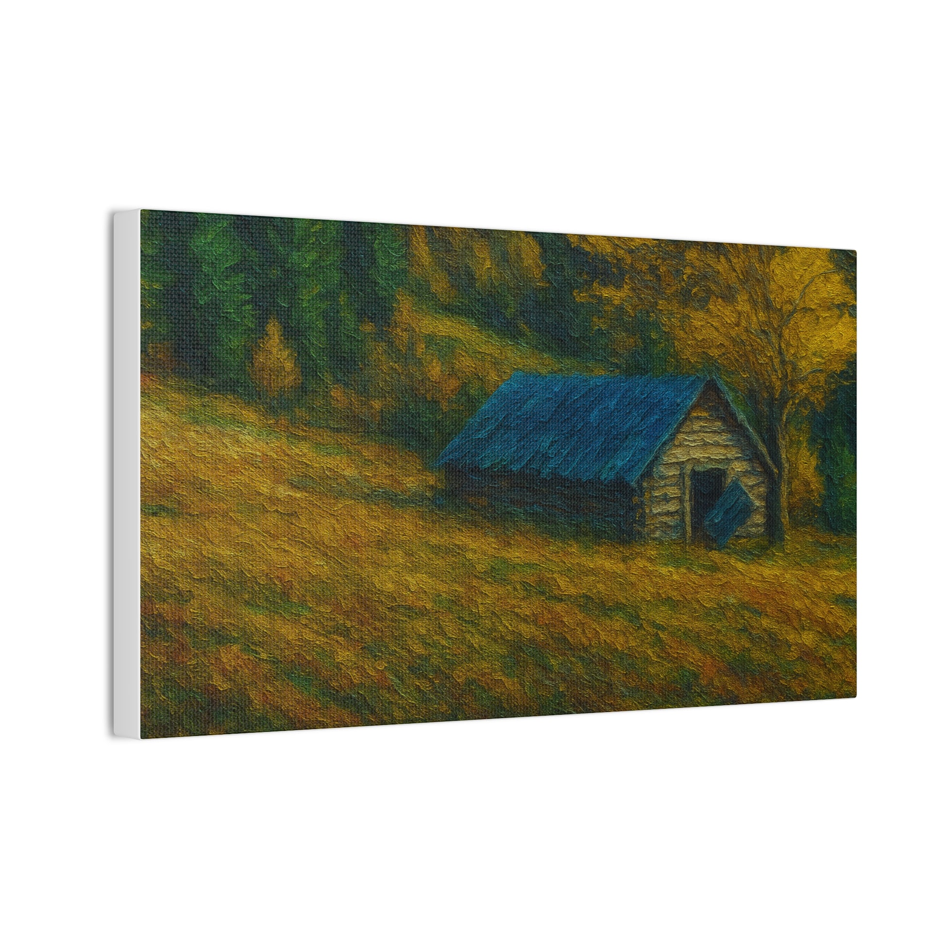 Rustic Canvas Wall Art, Nature Landscape Painting, Autumn Decor, Farmhouse Wall Art, Cozy Home Decoration - TRV