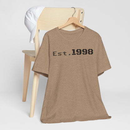 Vintage Est. 1998 Tee - Retro Unisex Shirt for Birthdays, Gifts, Everyday Wear, Casual Style, Nostalgia - TRV