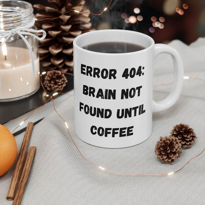 Funny Error 404 Ceramic Mug - Perfect Gift for Tech Lovers - TRV