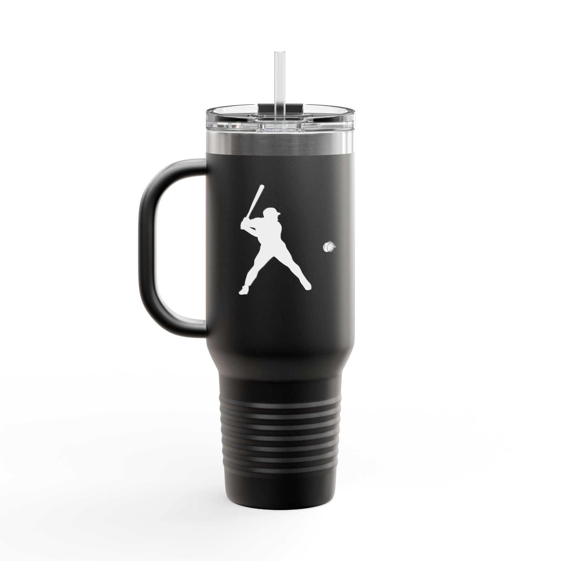 Baseball-Themed Insulated Travel Mug, Perfect for Fans & Athletes, Gift for Sports Lovers, 40oz Drinkware for Home & Road - TRV
