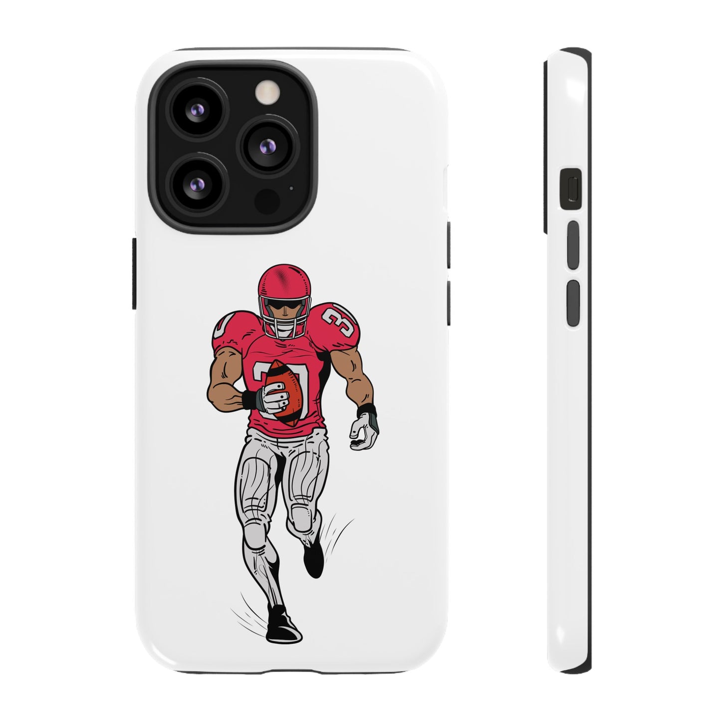 Football Player Tough Case, Sports Phone Cover, Athlete Gift, Tough Phone Case, Fall Sports, Football Lover's Accessory - TRV