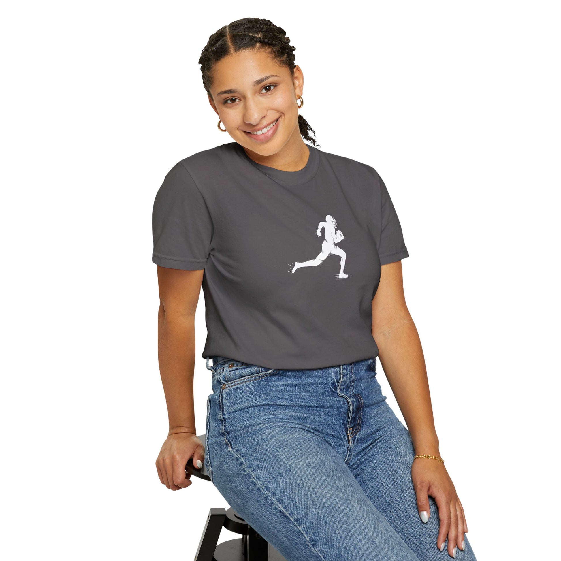 Unisex Football Player T-Shirt | Comfortable Sports Tee, Gift for Runners, Casual Wear, Workout Clothing, Everyday Style - TRV