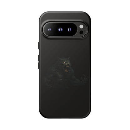 Werewolf Phone Case, Tough Cases, Black Panther Design, Gift for Animal Lovers, Phone Accessories, Fierce Phone Protection - TRV