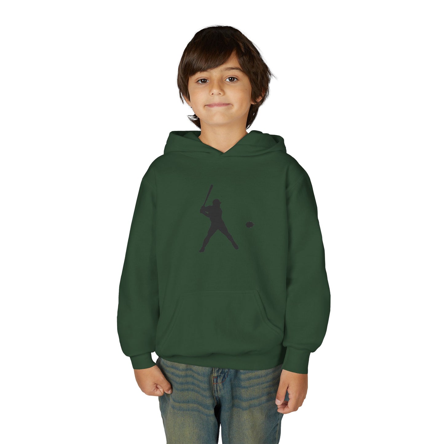 Baseball Themed Youth Hoodie, Sports Sweatshirt, Kids Gift, Youth Apparel, Baseball Fan Gear, Athletic Hoodie