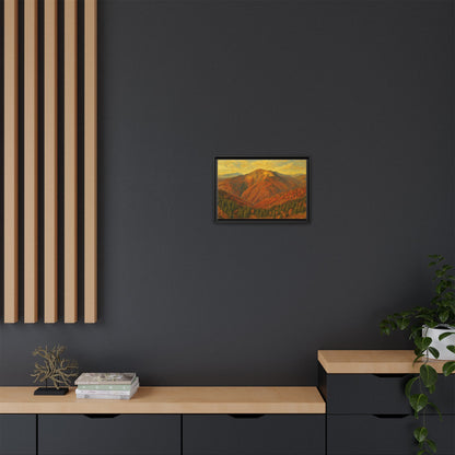 Autumn Landscape Wall Art, Cozy Home Decor, Nature Print, Framed Canvas, Fall Decorations, Gift Idea for Art Lovers - TRV