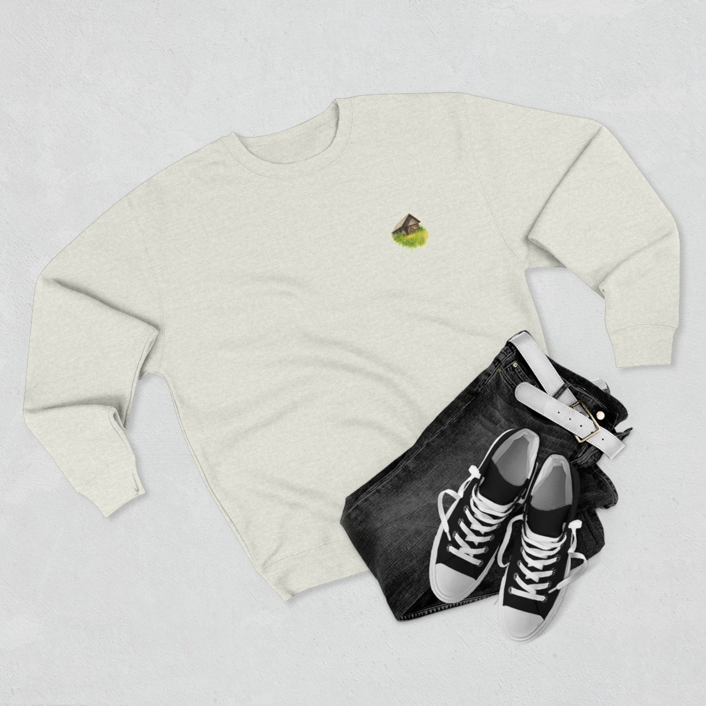Cozy Art Print Crewneck Sweatshirt: Nature Lover, Graphic Sweater, Unique Gift, Home Decor Apparel, Casual Style - TRV