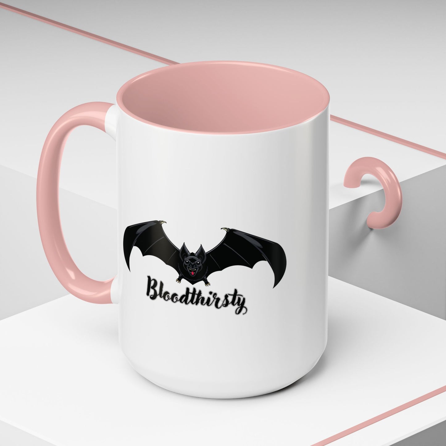 Bloodthirsty Bat Coffee Mug - Unique Halloween and Gothic Accents