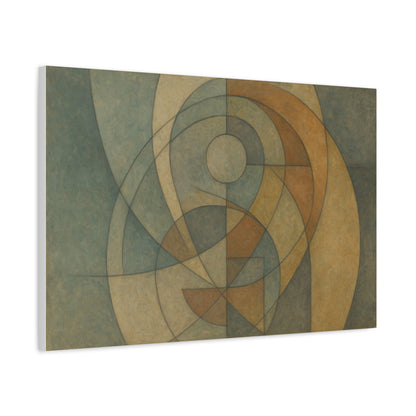 Abstract Geometric Circles Matte Canvas - TRV