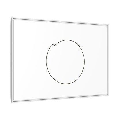 Minimal Circle Line Matte Canvas Framed | Modern Abstract Wall Art