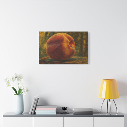Rustic Peach Canvas Wall Art, Art Decor, Kitchen Artwork, Home Decoration, Gift for Fruit Lover, Summer Decor - TRV