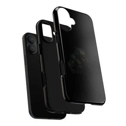Werewolf Phone Case, Tough Cases, Black Panther Design, Gift for Animal Lovers, Phone Accessories, Fierce Phone Protection - TRV