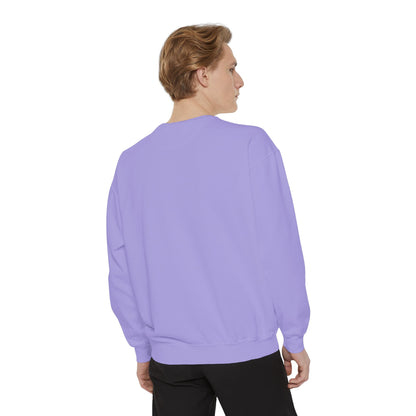 Minimalist Peace Hand Sweatshirt — Small Chest Line Art Crewneck