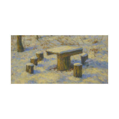 Matte Canvas Wall Art, Rustic Outdoor Scene, Nature Decor, Home Wall Décor, Cozy Cabin Vibe, Perfect for Gift Giving - TRV