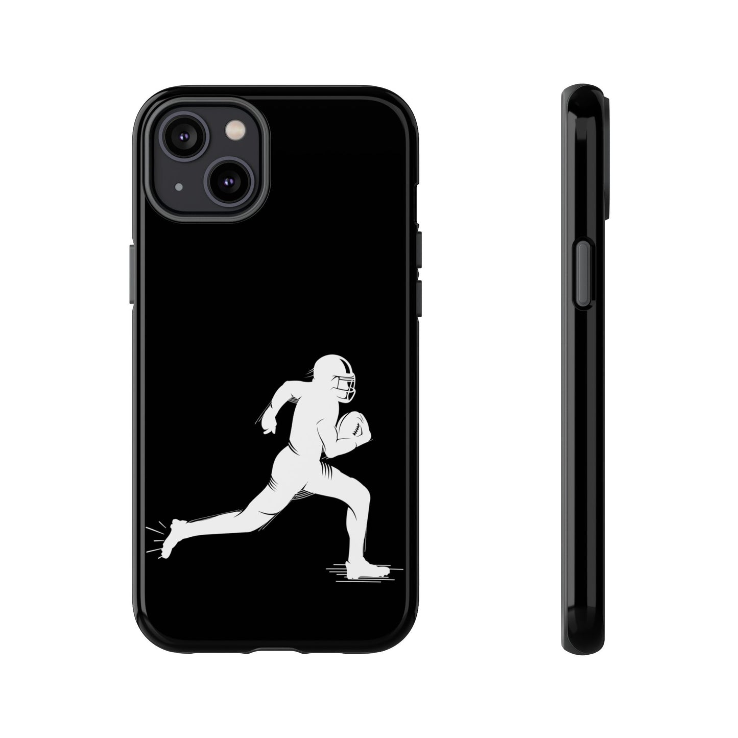 Football Player Phone Case, Tough Cases, Sports Phone Cover, Gift for Athletes, iPhone & Samsung Accessories, Running Player Design - TRV