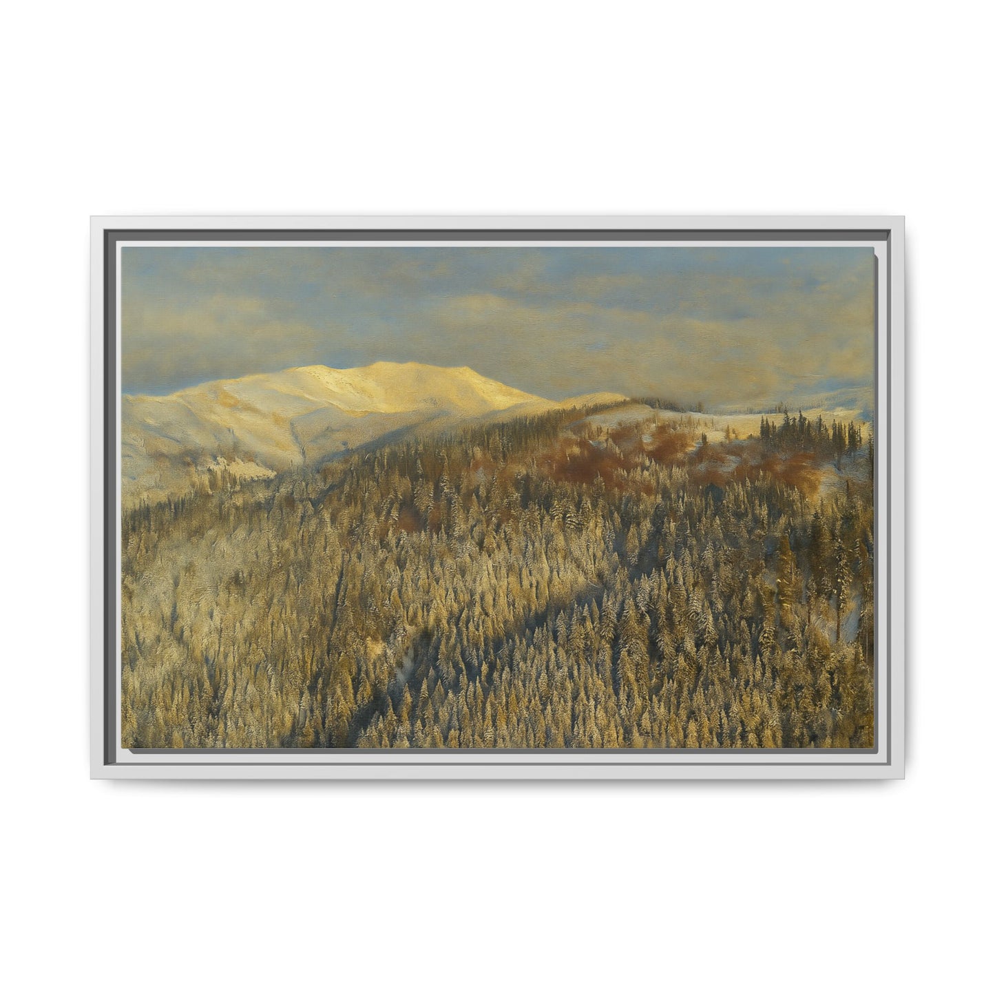 Framed Mountain Canvas Art, Perfect for Home Decor, Nature Wall Art, Gift for Nature Lovers, Cozy Atmosphere - TRV