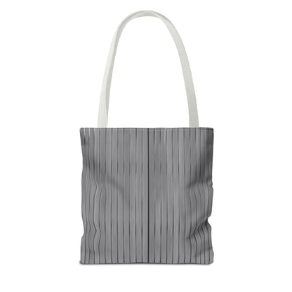 Stylish Gray Striped Tote Bag for Everyday Use - TRV