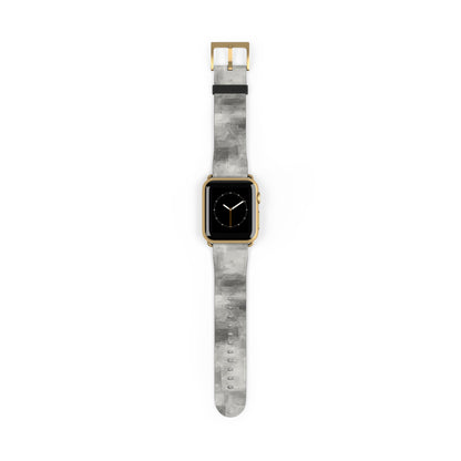 Gray Watercolor Camouflage Watch Band | Neutral Abstract Apple Watch Strap - TRV