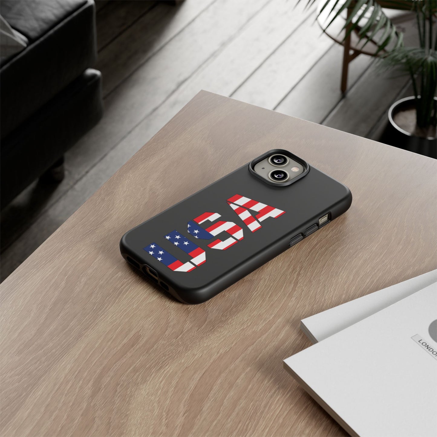 USA Flag Phone Case, Tough Phone Cover, Patriotic Gift, Independence Day Accessory, American Pride Mobile Case - TRV