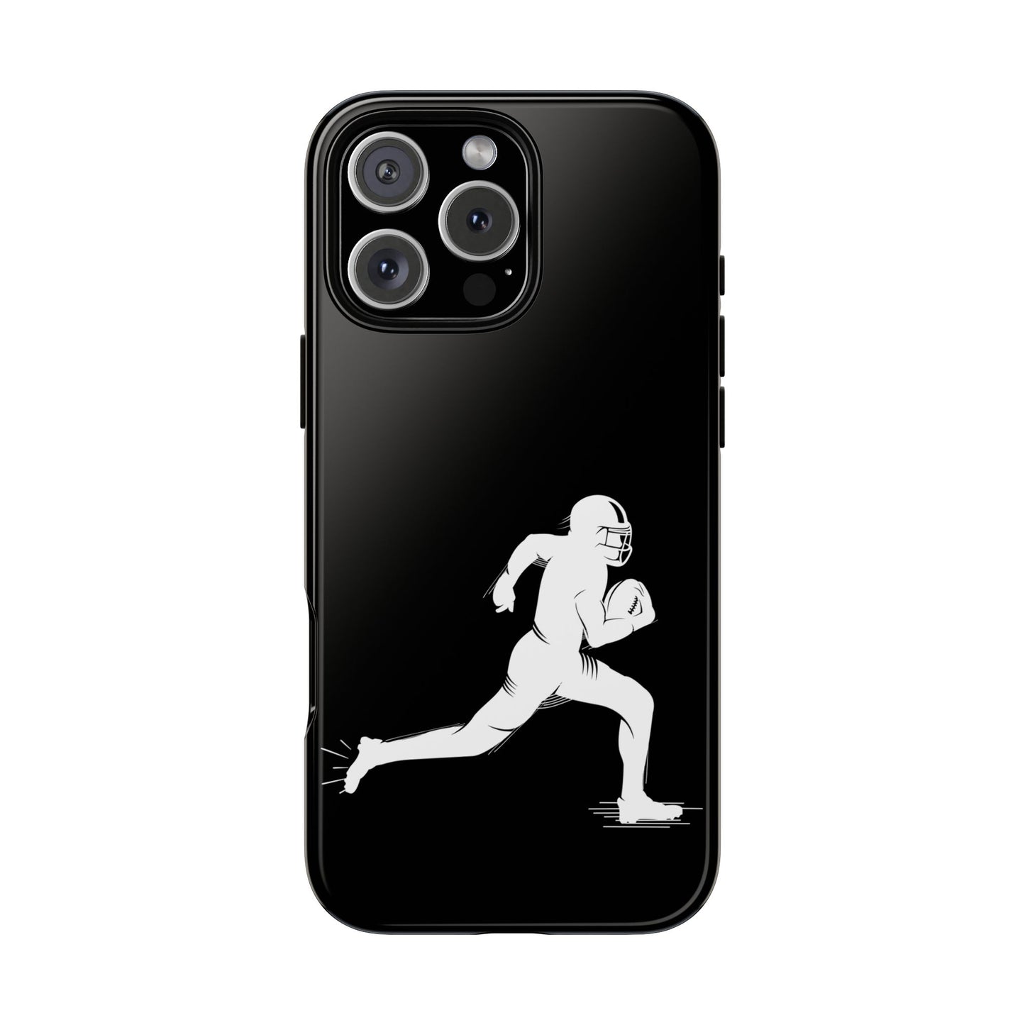 Football Player Phone Case, Tough Cases, Sports Phone Cover, Gift for Athletes, iPhone & Samsung Accessories, Running Player Design - TRV
