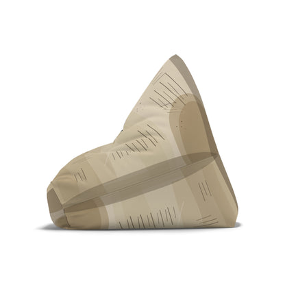Desert Sand Abstract Pattern Bean Bag Chair Cover | Neutral Boho Living Room - TRV
