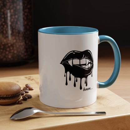 Vampire Lip Accent Coffee Mug - 11oz & 15oz - Unique Halloween Gift