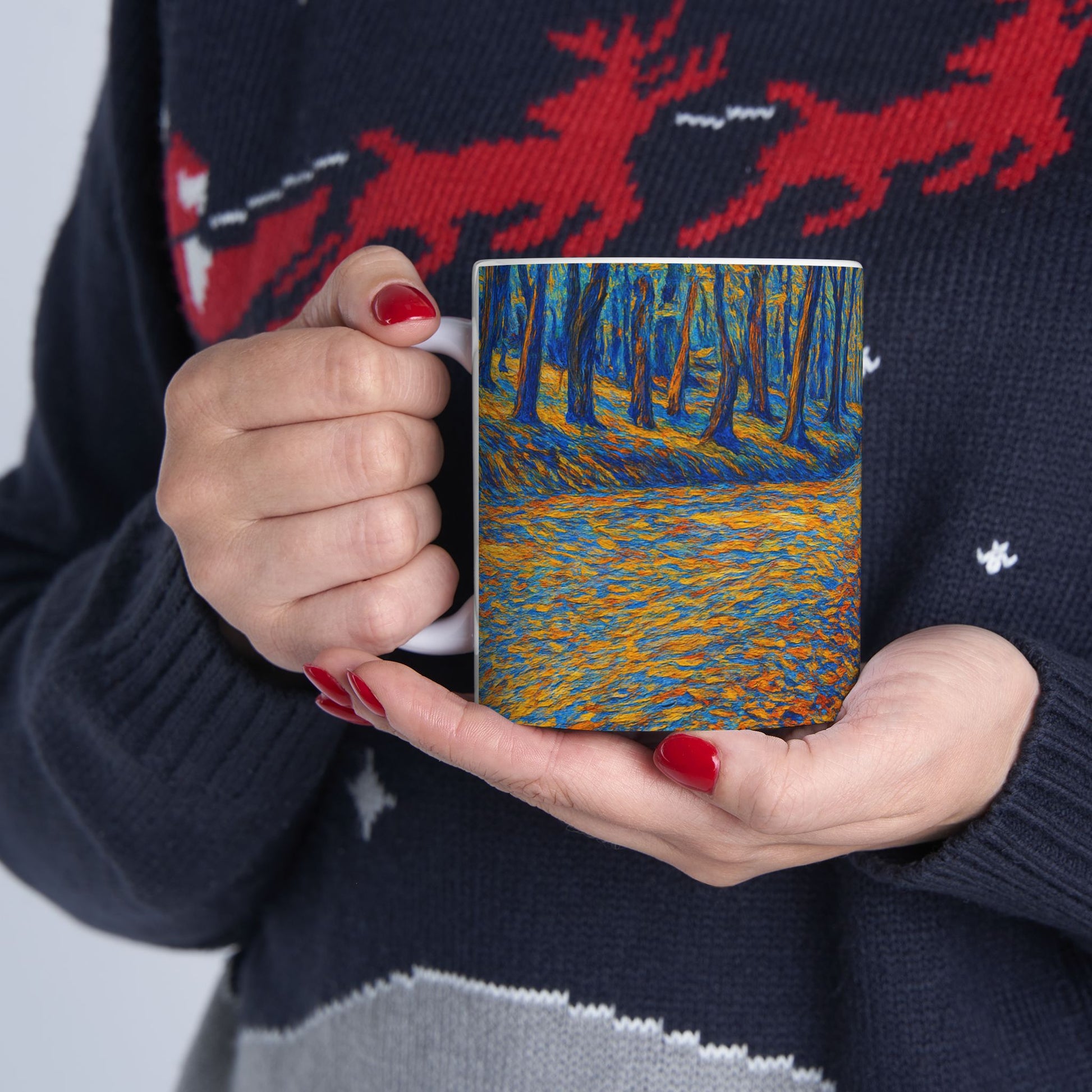 Colorful Abstract Pathway Ceramic Mug - TRV