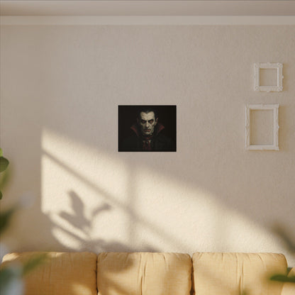 Vampire Portrait Canvas Wall Art – Gothic Dracula Print on Canvas