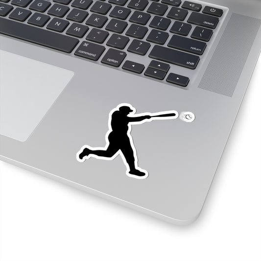 Baseball Player Kiss-Cut Stickers | Sports Decor, Laptop Stickers, Gift for Baseball Fans, Sports Enthusiast Accessories - product image