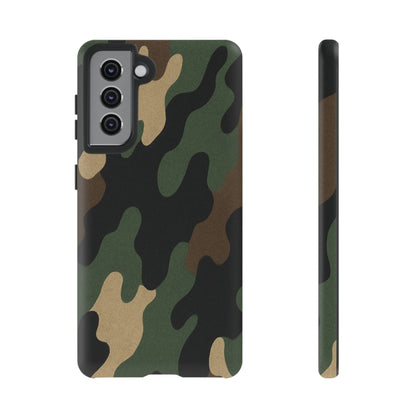 Camouflage Phone Case, Tough Phone Cover, Military Style Accessory, Protective Case for Men, Gifts for Soldiers - TRV