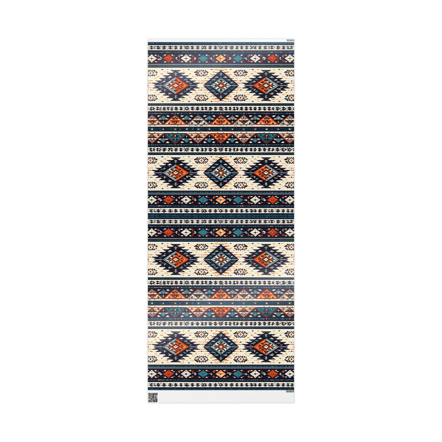 Southwestern Aztec Pattern Wrapping Paper Roll — Rustic Tribal Gift Wrap