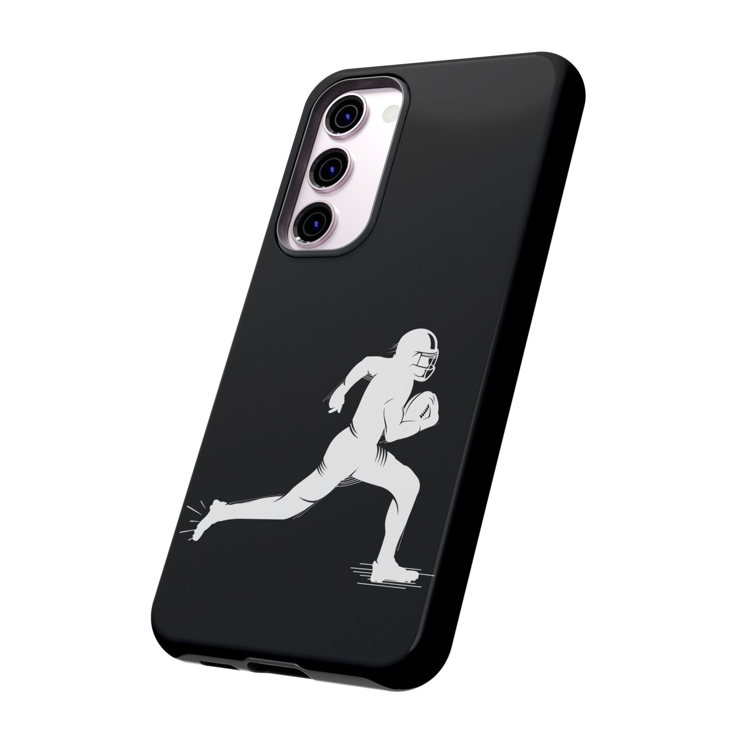 Football Player Phone Case, Tough Cases, Sports Phone Cover, Gift for Athletes, iPhone & Samsung Accessories, Running Player Design - TRV