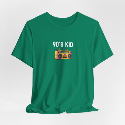 Retro Boombox Tee — 90s Kid Graphic T-Shirt