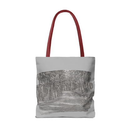 Scenic Path Tote Bag, Reversible Tote, Eco-Friendly Shopper, Outdoor Adventure Bag, Gift for Nature Lovers, Stylish Carryall - TRV