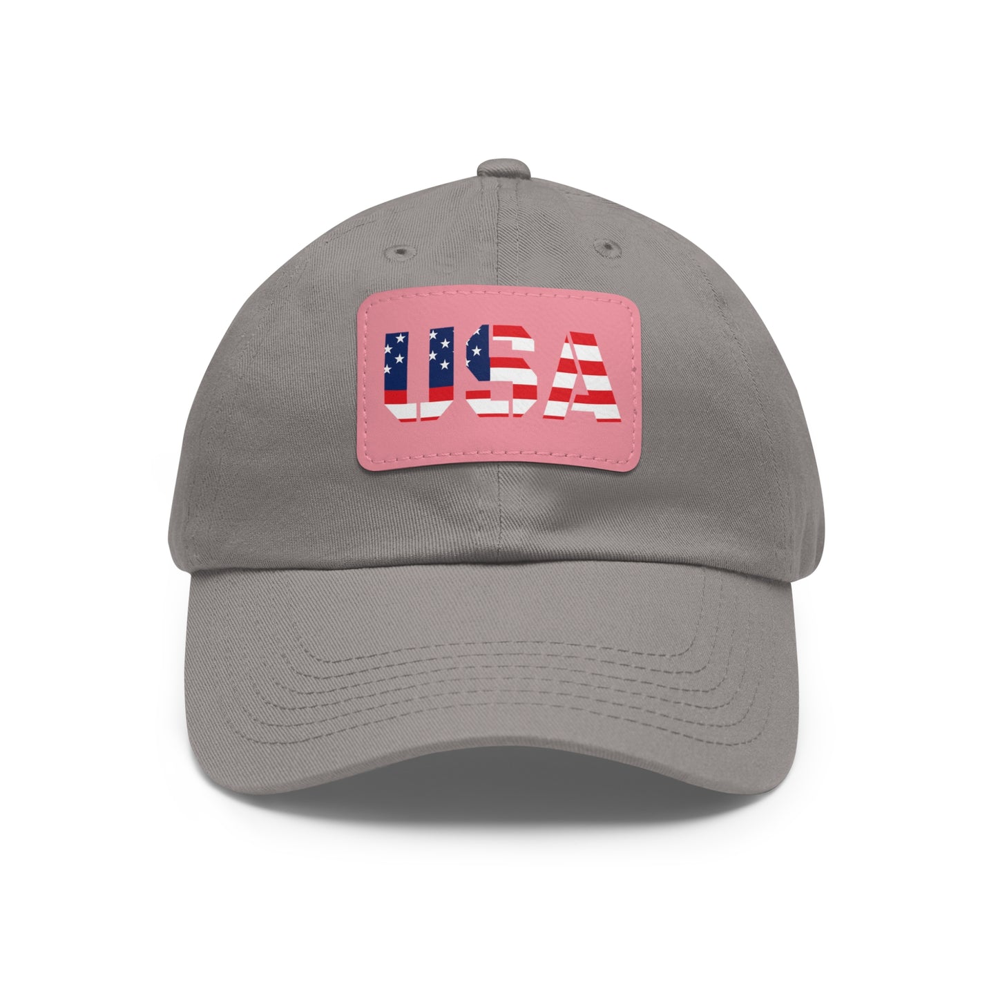 Dad Hat with Leather Patch (Rectangle)