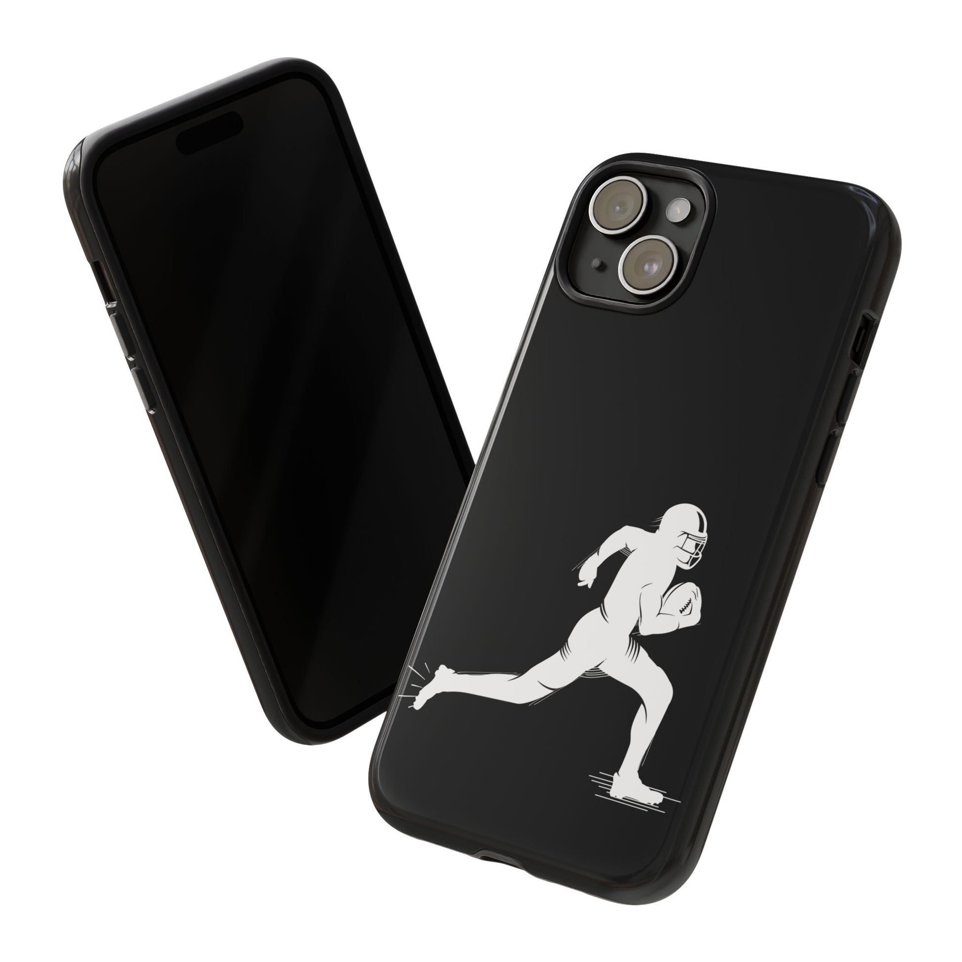 Football Player Phone Case, Tough Cases, Sports Phone Cover, Gift for Athletes, iPhone & Samsung Accessories, Running Player Design - TRV
