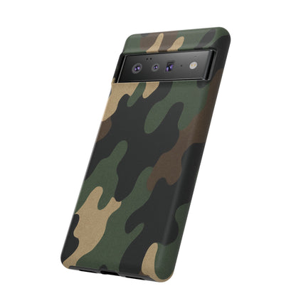 Camouflage Phone Case, Tough Phone Cover, Military Style Accessory, Protective Case for Men, Gifts for Soldiers - TRV