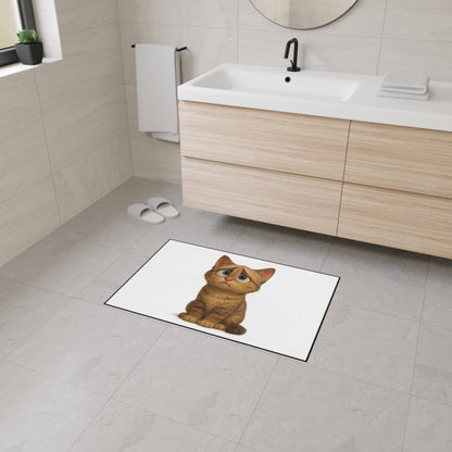 Cute Cat Heavy Duty Floor Mat, Cat Lover Home Decor, Durable Entrance Rug, Cozy Cat Themed Welcome Mat, Pet Friendly Doormat, Fun Gift [...] - TRV