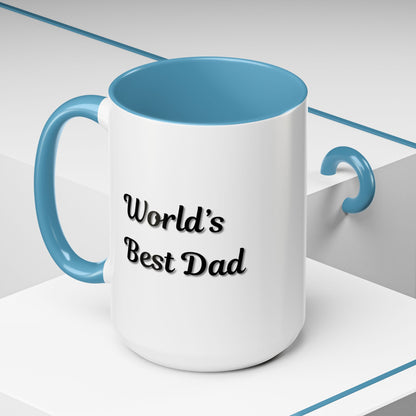 Father's Day Accent Mug, Best Dad Coffee Cup, Father's Day Gift, Novelty Mug, Ceramic Mug, Father's Day Present