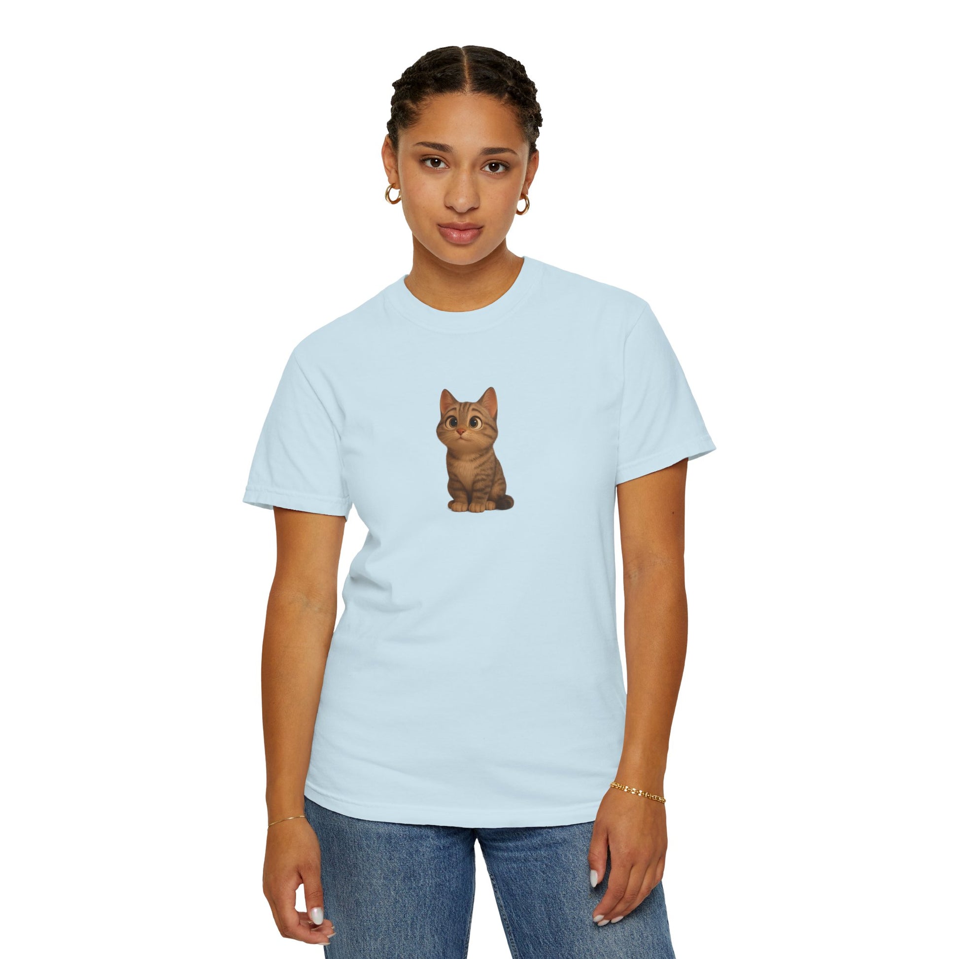 Cute Cat Graphic T-Shirt, Casual Wear, Cat Lover Gift, Everyday Tee, Animal Lover Apparel, Perfect for Birthdays & Holidays - TRV